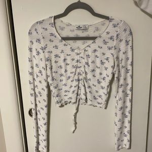 Long sleeve shirt with floral print
